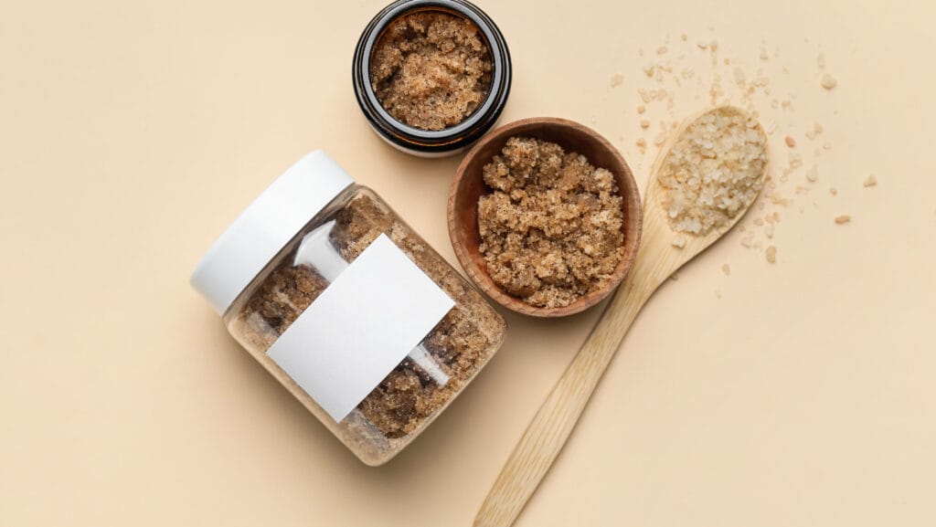 תמונה של מוצרים טבעיים שעושים מהם פילינג טבעי לעור