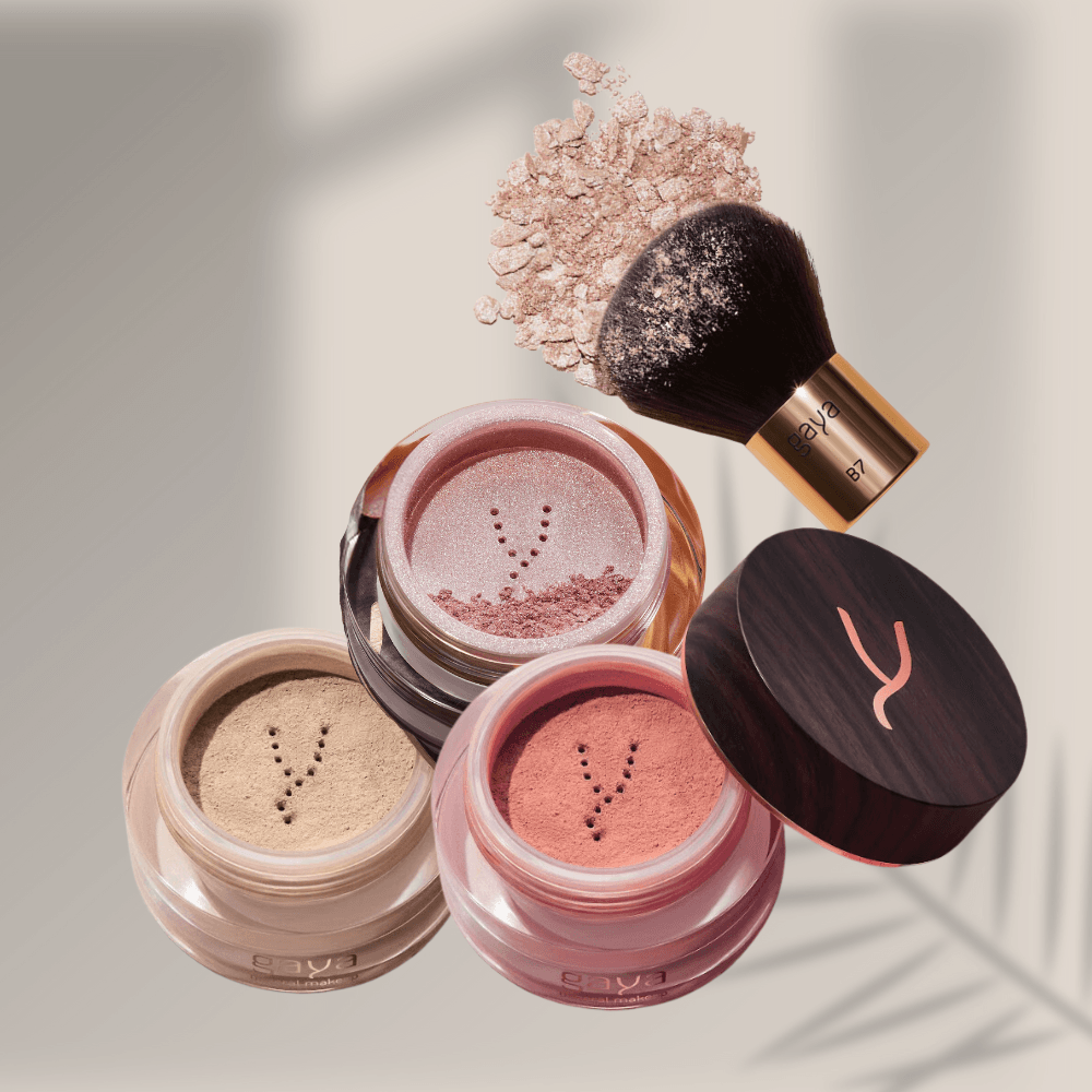 ברונזר מינרי בכמה גוונים